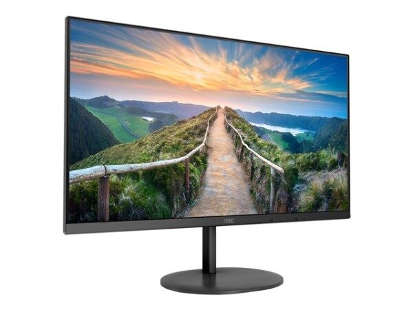 AOC Q24V4EA - LED monitor - 24" (23.8" viewable) - 2560 x 1440 QHD @ 75 Hz - IPS - 250 cd/m² - 1000:1 - 4 ms - HDMI, DisplayPort - speakers - black - Image 3