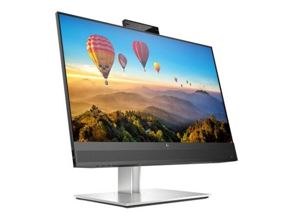 HP E24m G4 Conferencing - E-Series - LED monitor - 23.8" - 1920 x 1080 Full HD (1080p) @ 75 Hz - IPS - 300 cd/m² - 1000:1 - 5 ms - HDMI, DisplayPort, USB-C - speakers - silver (stand), black head - Image 3