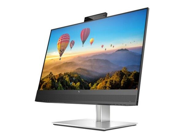 HP E24m G4 Conferencing - E-Series - LED monitor - 23.8" - 1920 x 1080 Full HD (1080p) @ 75 Hz - IPS - 300 cd/m² - 1000:1 - 5 ms - HDMI, DisplayPort, USB-C - speakers - silver (stand), black head - Image 2